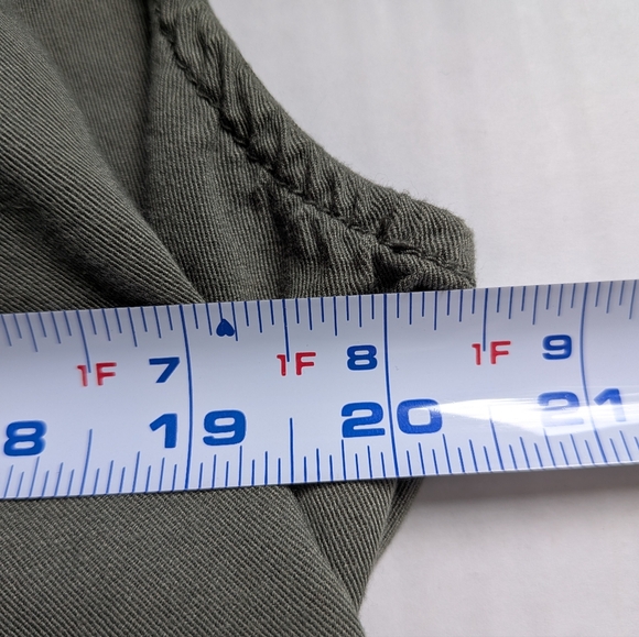 Maurice's Army Green Sleeveless Cardigan Vest - Picture 4 of 13